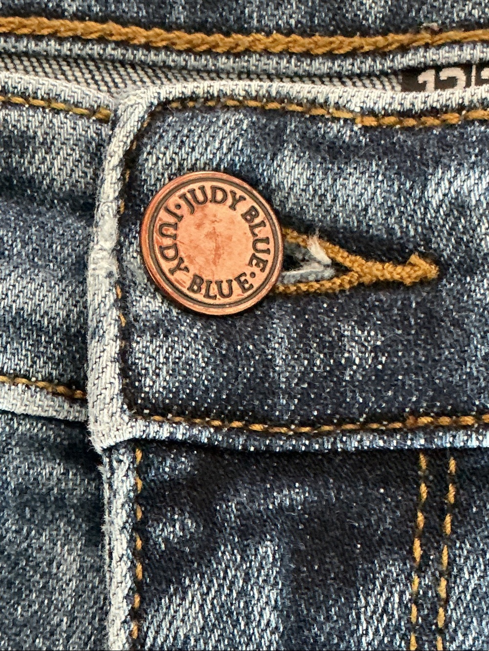 Judy Blue High Waisted Slim Fit Skinny Distressed Denim Jeans Blue Size 13/31 - Picture 6 of 15